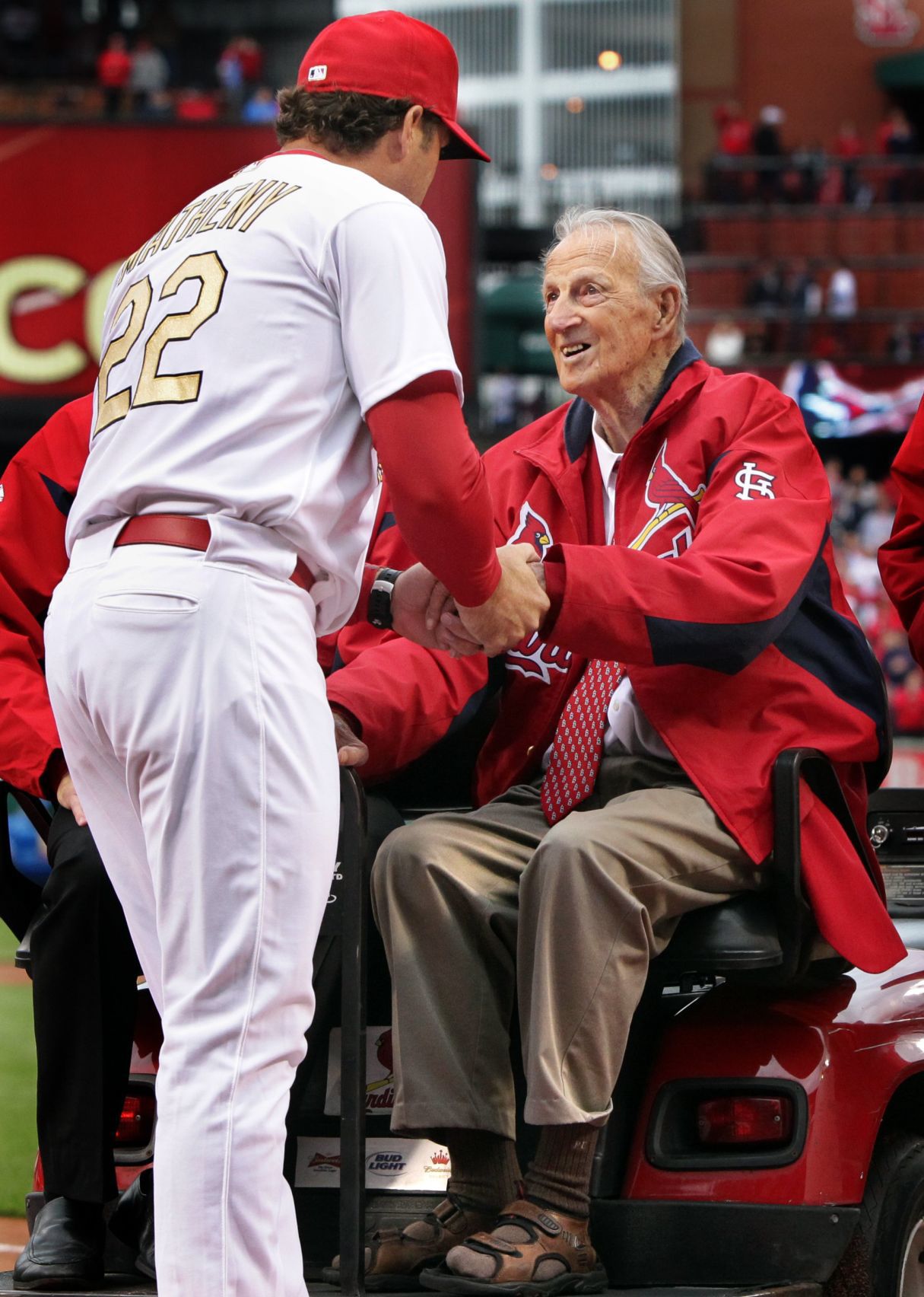 2012: Celebrating opening day with Musial